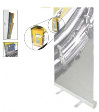RollUp Magnet ProspektHalter für PostKarte / Flyer / A4